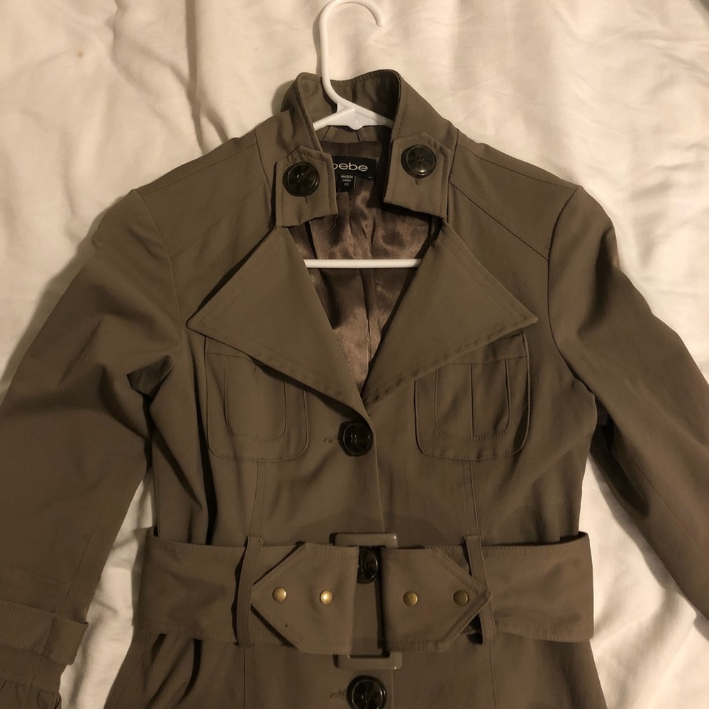 Bebe 3/4 sleeve trench coat - Sz XS